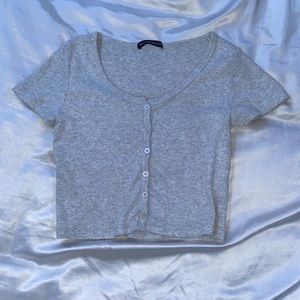 Light gray crop top from Brandy Melville
